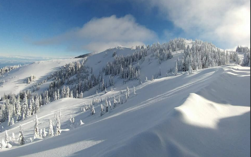 Winter mountain scene near Lavender Meadows