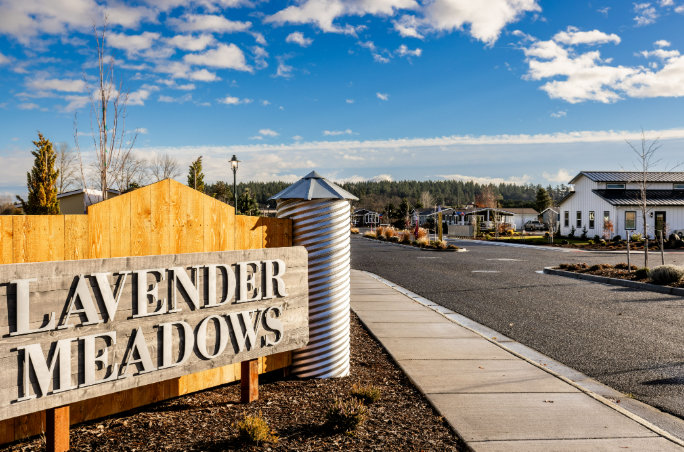 Lavender Meadows Entrance Sign