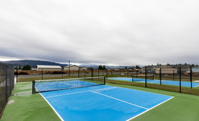 premier pickleball courts with mountain views at lavender meadows in sequim wa