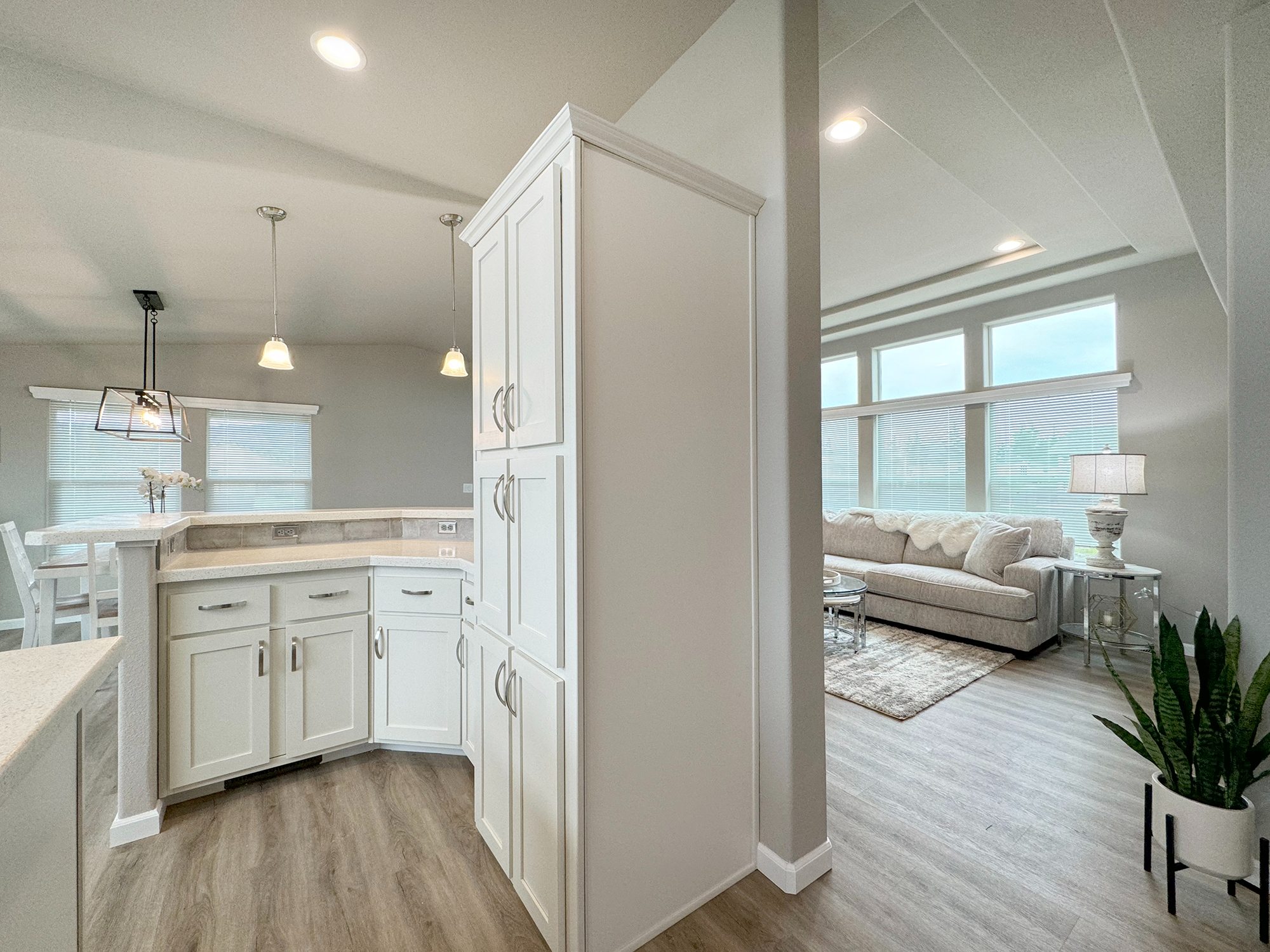 well appointed pantry and open concept living at lavender meadows in sequim wa