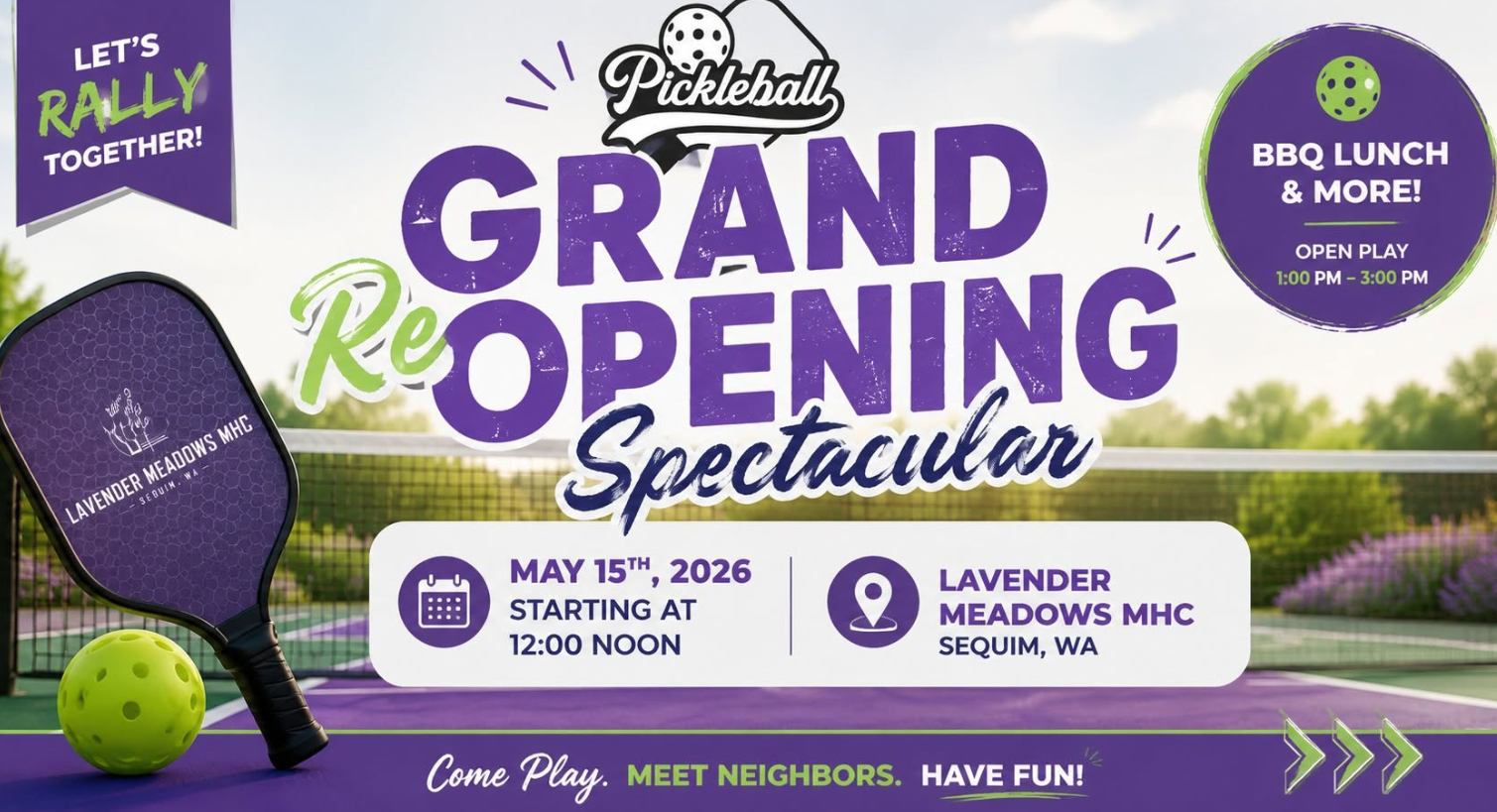 pickleball grand opening